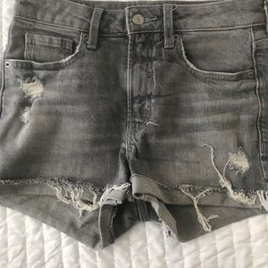 EUC Old Navy Gray Distressed Jean Shorts